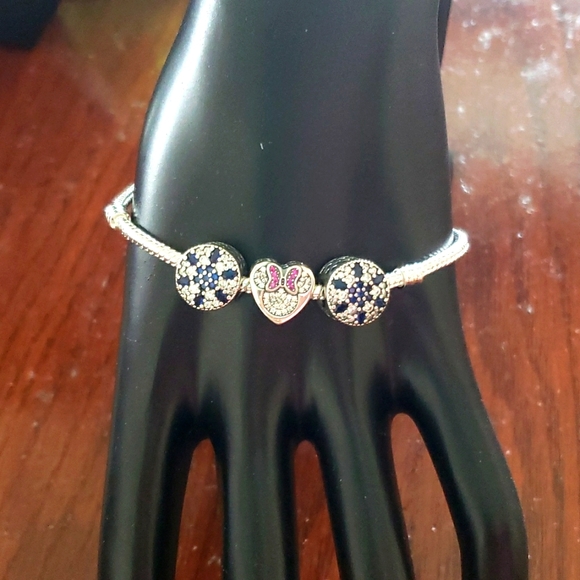 Sterling Silver Charm Bracelet - Picture 1 of 3